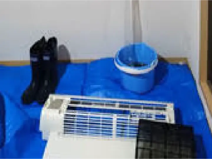 エアコン分解液体洗浄